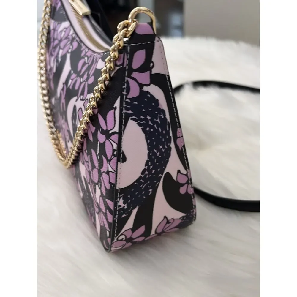 Kate Spade New York SNAKE GARDEN PRINTED MEDIUM CONVERTIBLE CROSSBODY